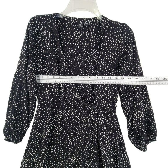 Volcom Women's Long faux wrap Sleeve Dress Size S - Picture 5 of 11